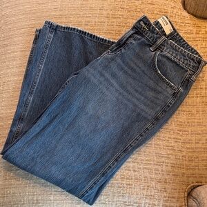 Hollister Women's Blue Low-Rise Baggy Jeans Size 29 Long